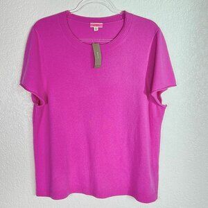 NWT J. Crew 100% cashmere pink sweater sz. 2X